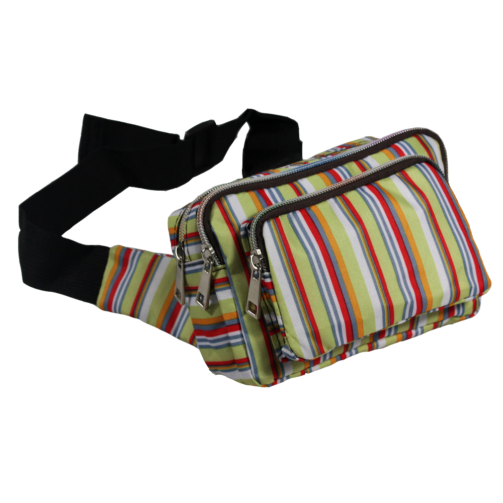 [fashionable Stripes] Multi-purposes Fanny Pack / Back Pack / Travel Lumbar Pack