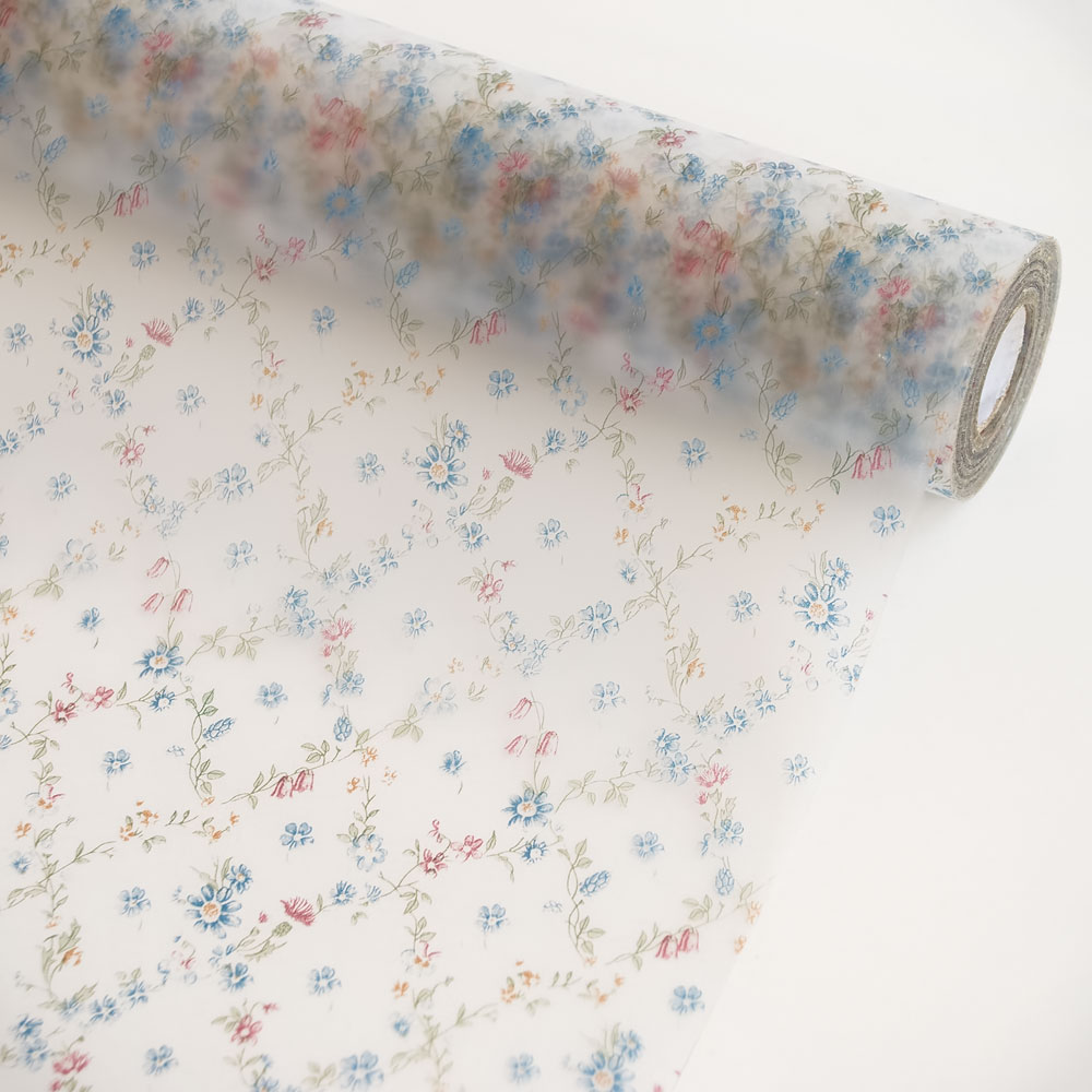 Floral Trail - Self-adhesive Printed Window Film Home Decor(roll)